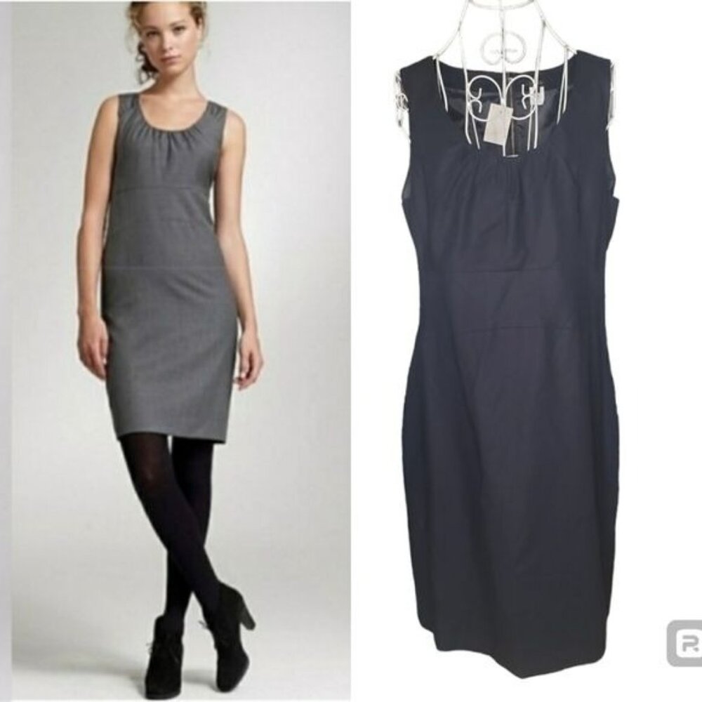 NWT J. Crew Allura Sheath Dress in Navy Size 12